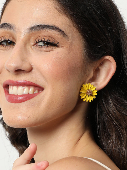 Gold Plated Designer Stud