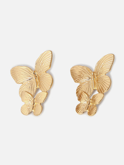 Gold Plated Designer Drop Earring