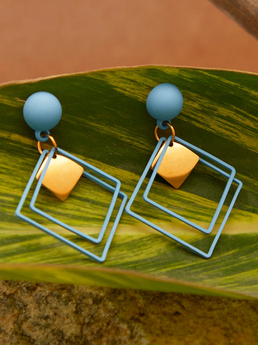 Gold Plated Designer Drop Earring