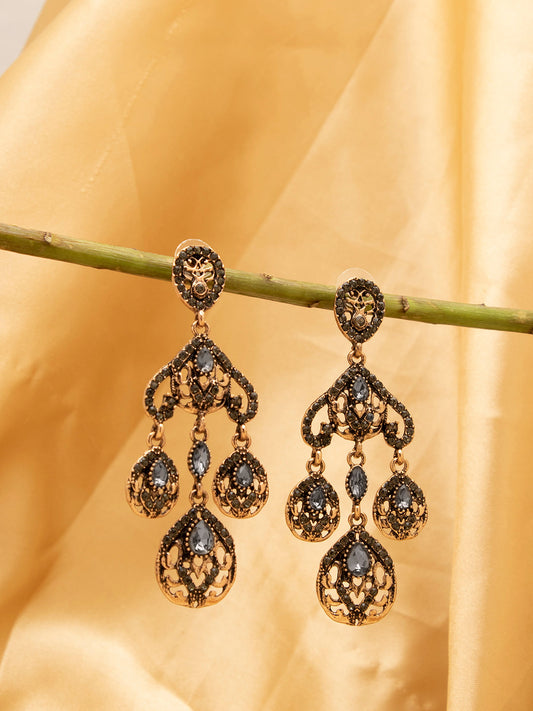 Trendy Designer Stone Drop Earring