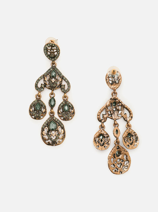 Trendy Designer Stone Drop Earring