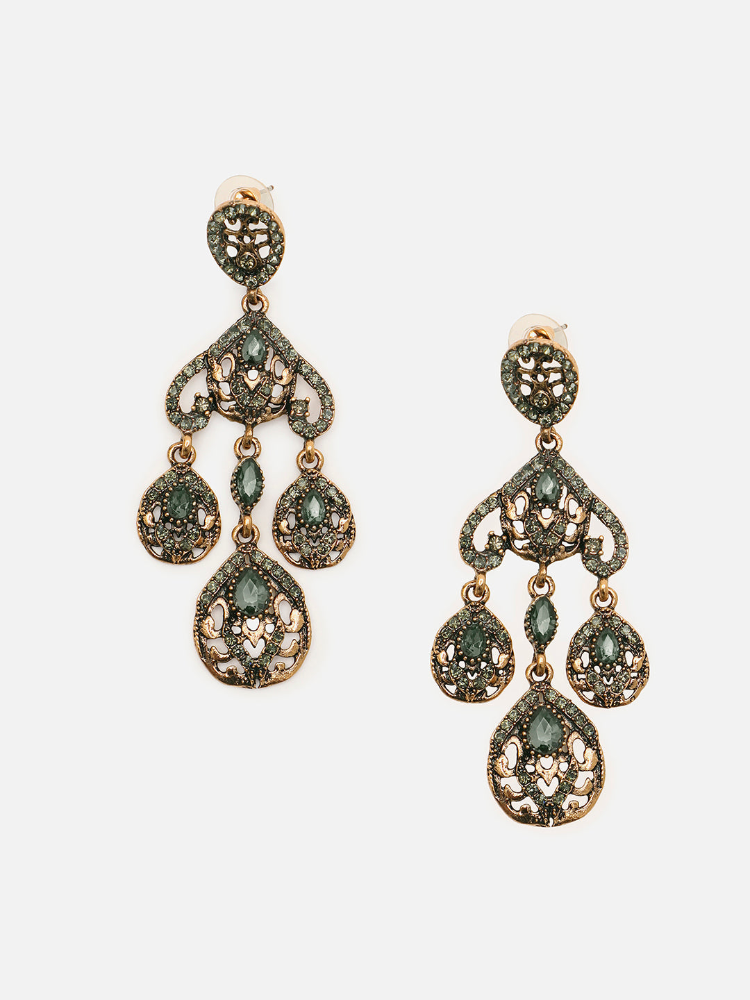 Trendy Designer Stone Drop Earring