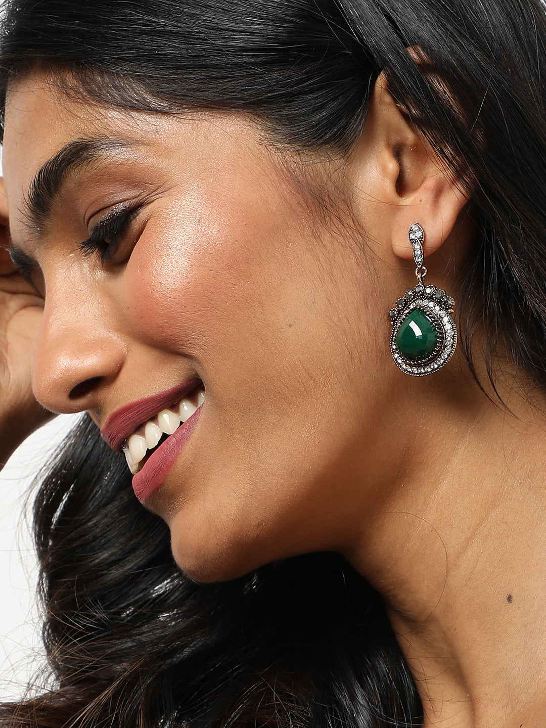 Trendy Designer Stone Drop Earring