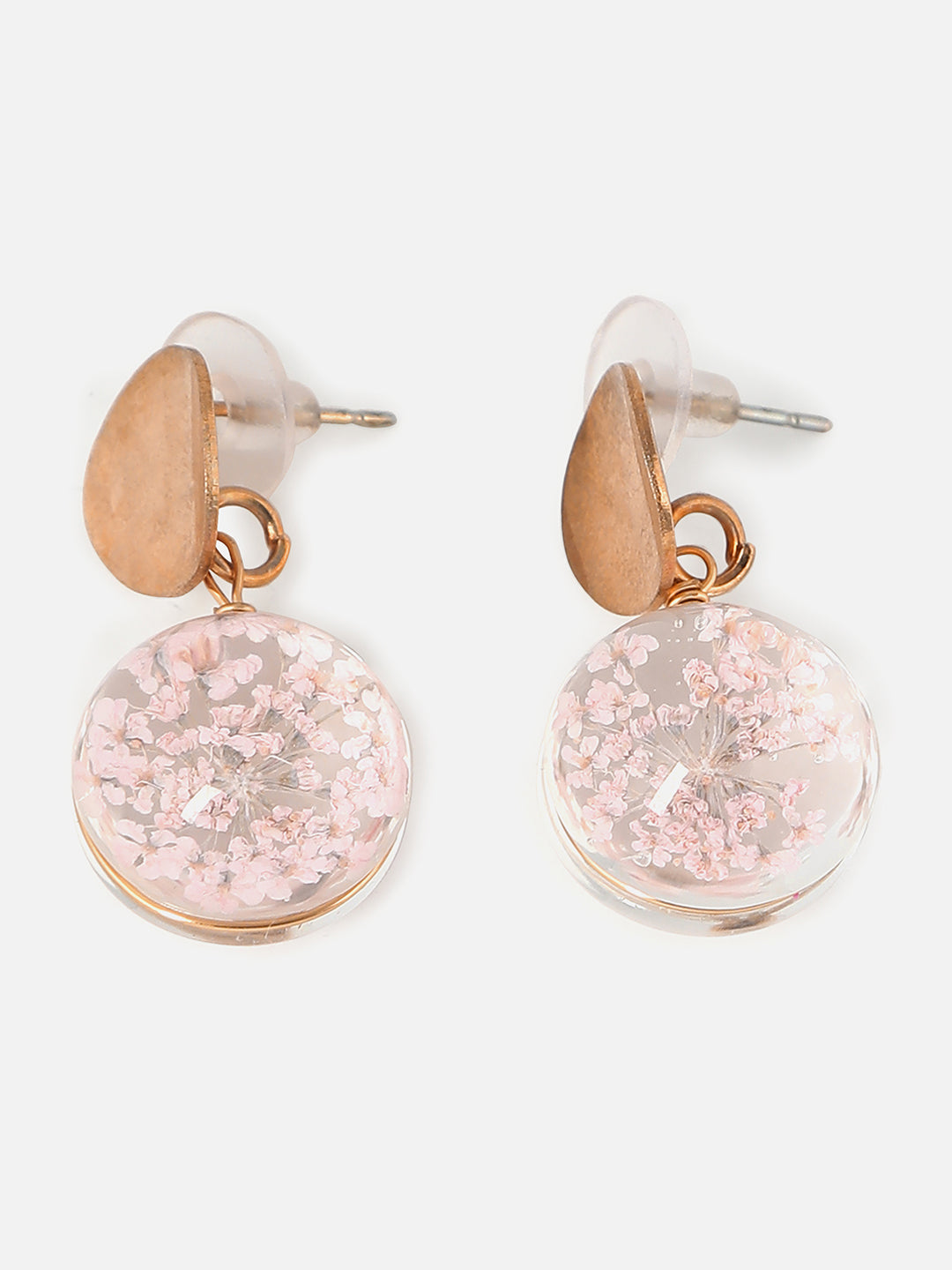 Gold Plated Designer Stone Drop Earring