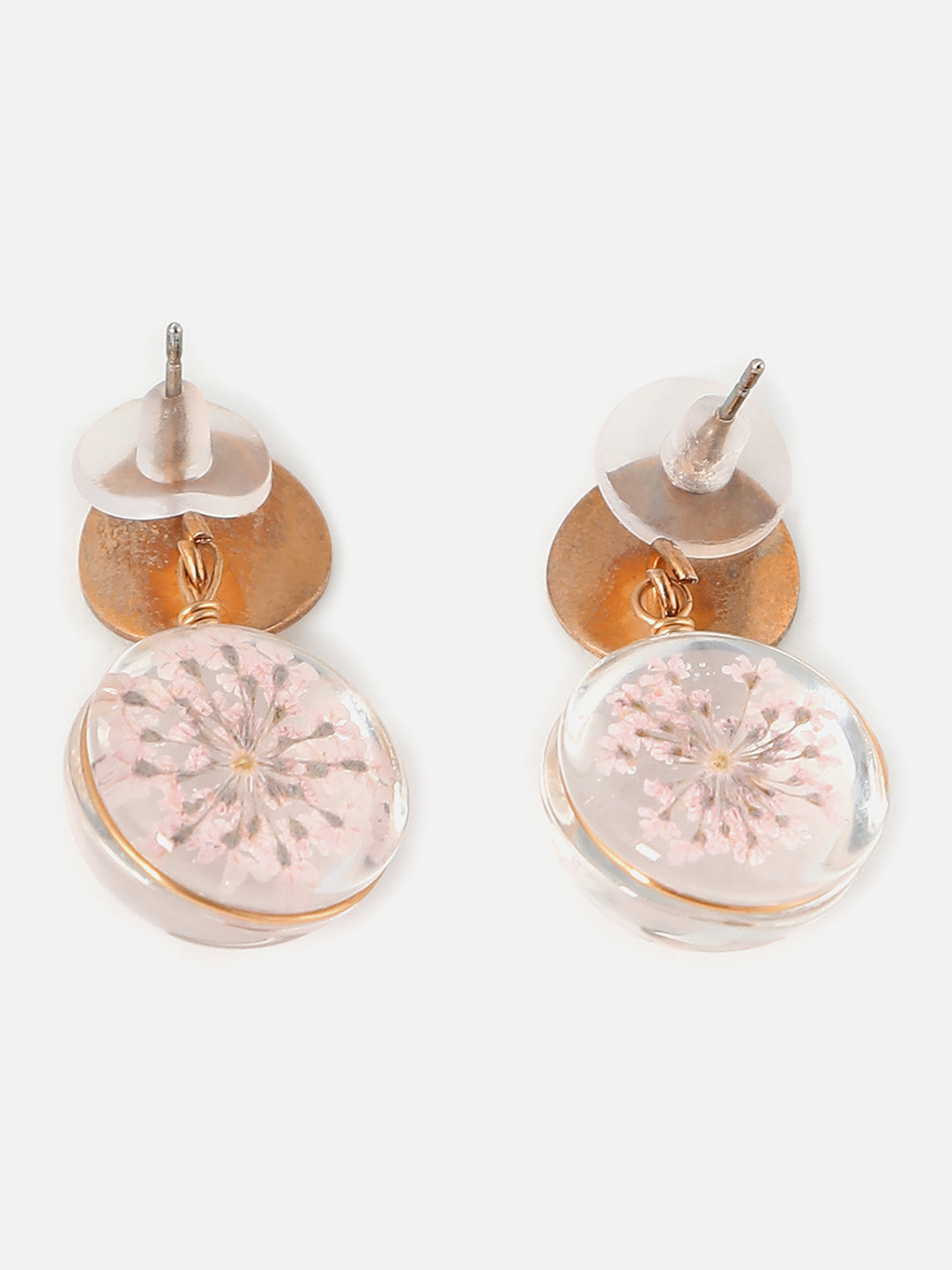Gold Plated Designer Stone Drop Earring