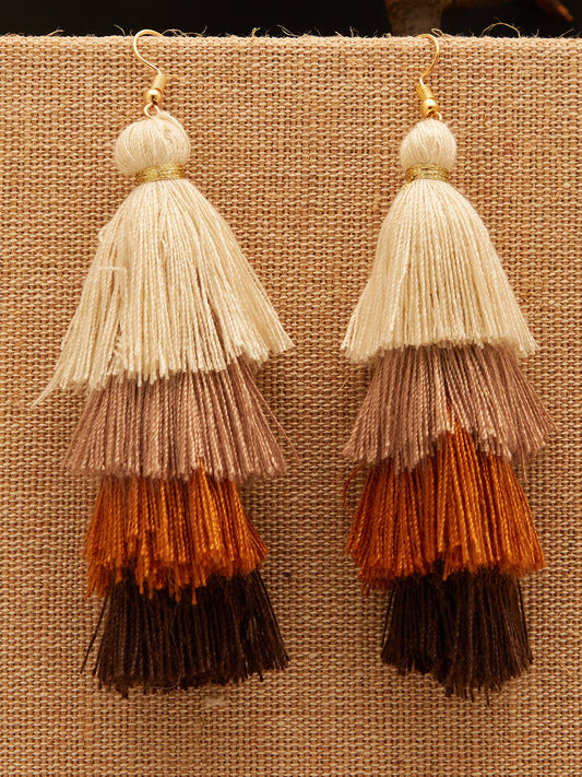 Gold Plated Designer Drop Earring