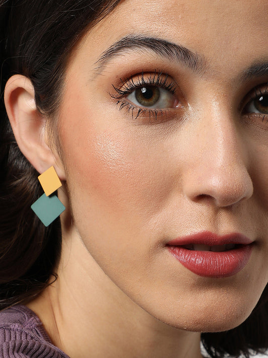 Gold Plated Designer Drop Earring