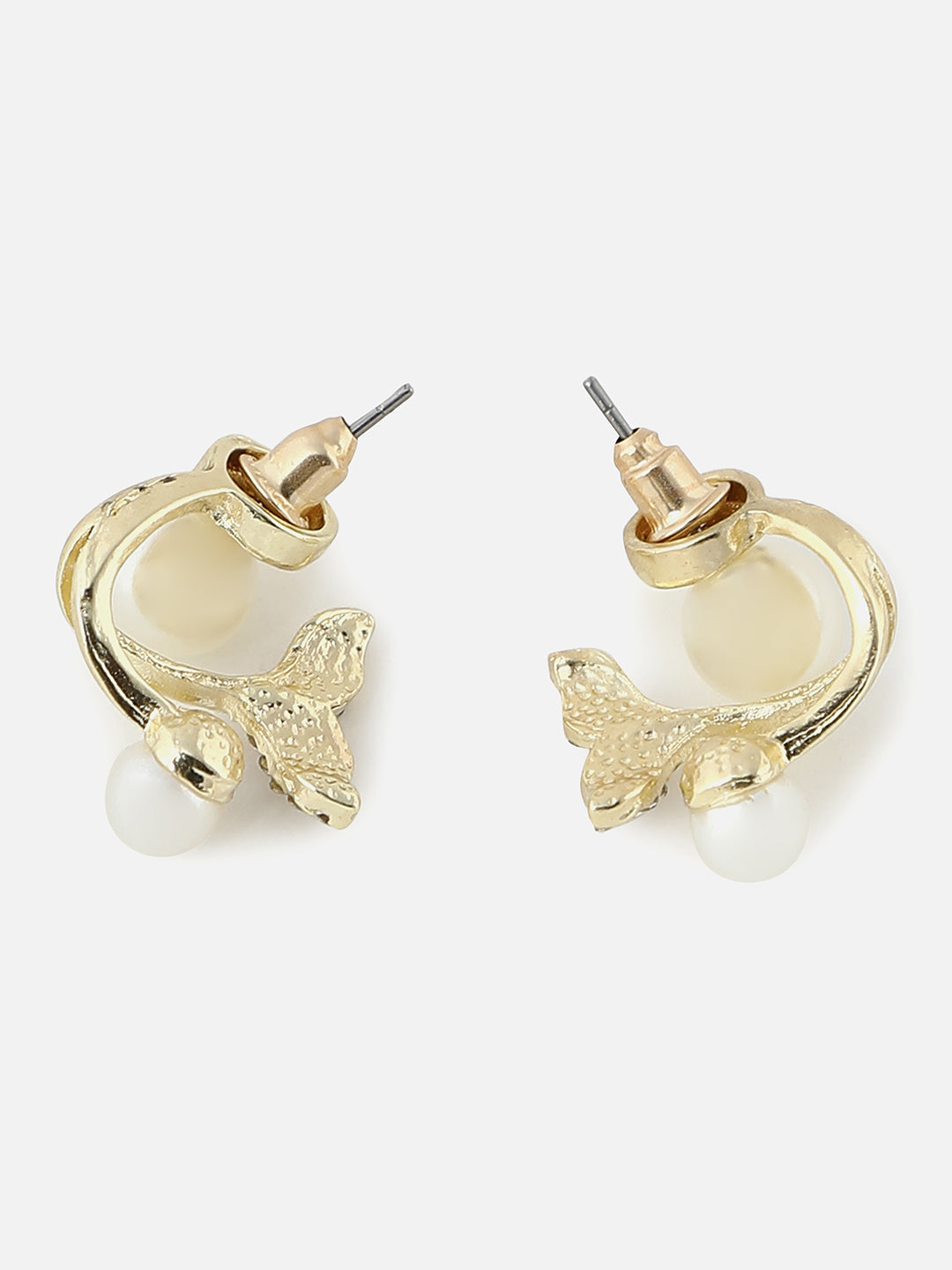 Gold Plated Pearls Stud Earring