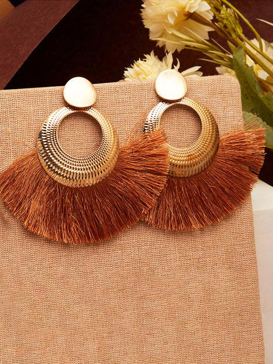 Gold Plated Designer Drop Earring