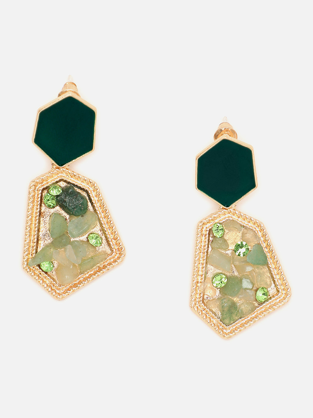 Gold Plated Designer Drop Earring