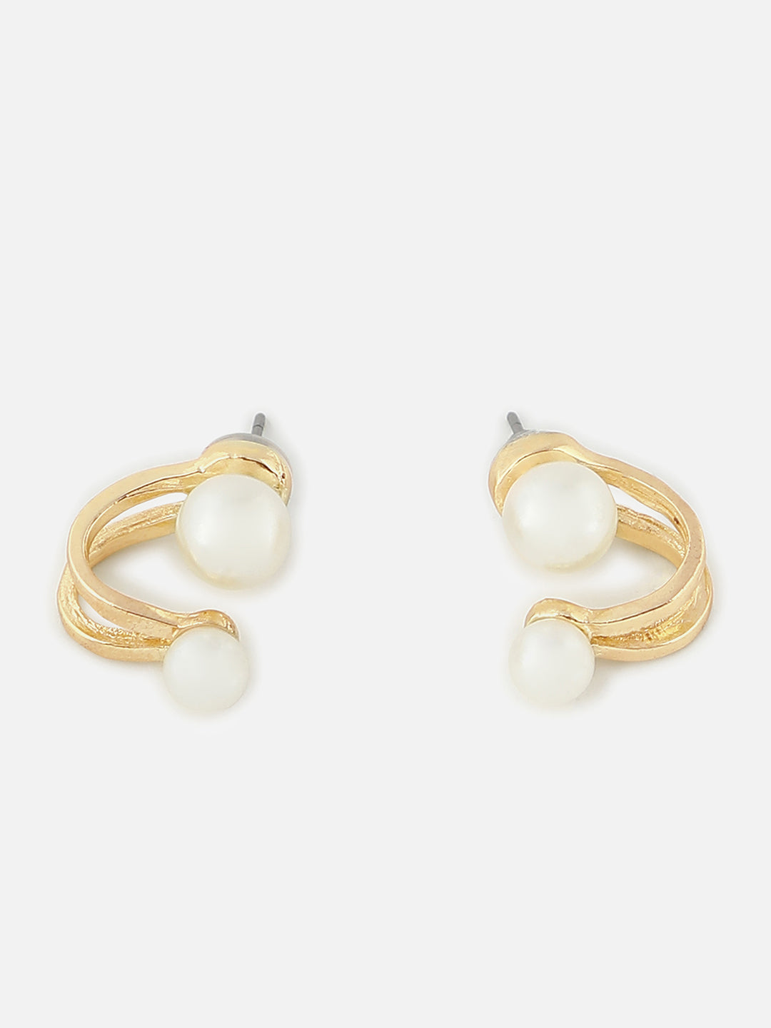 Gold Plated Designer Stone Drop Earring