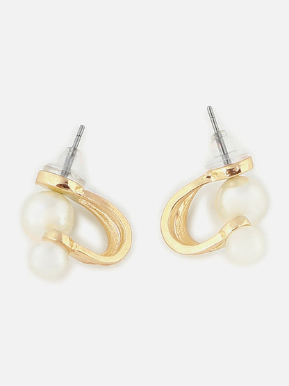 Gold Plated Designer Stone Drop Earring