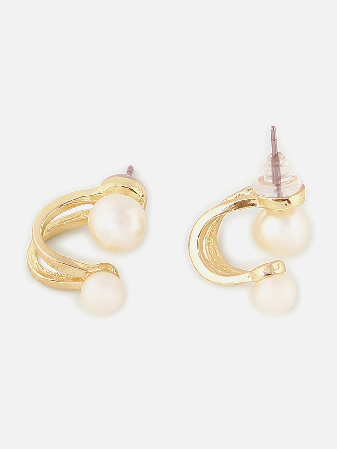 Gold Plated Designer Stone Drop Earring