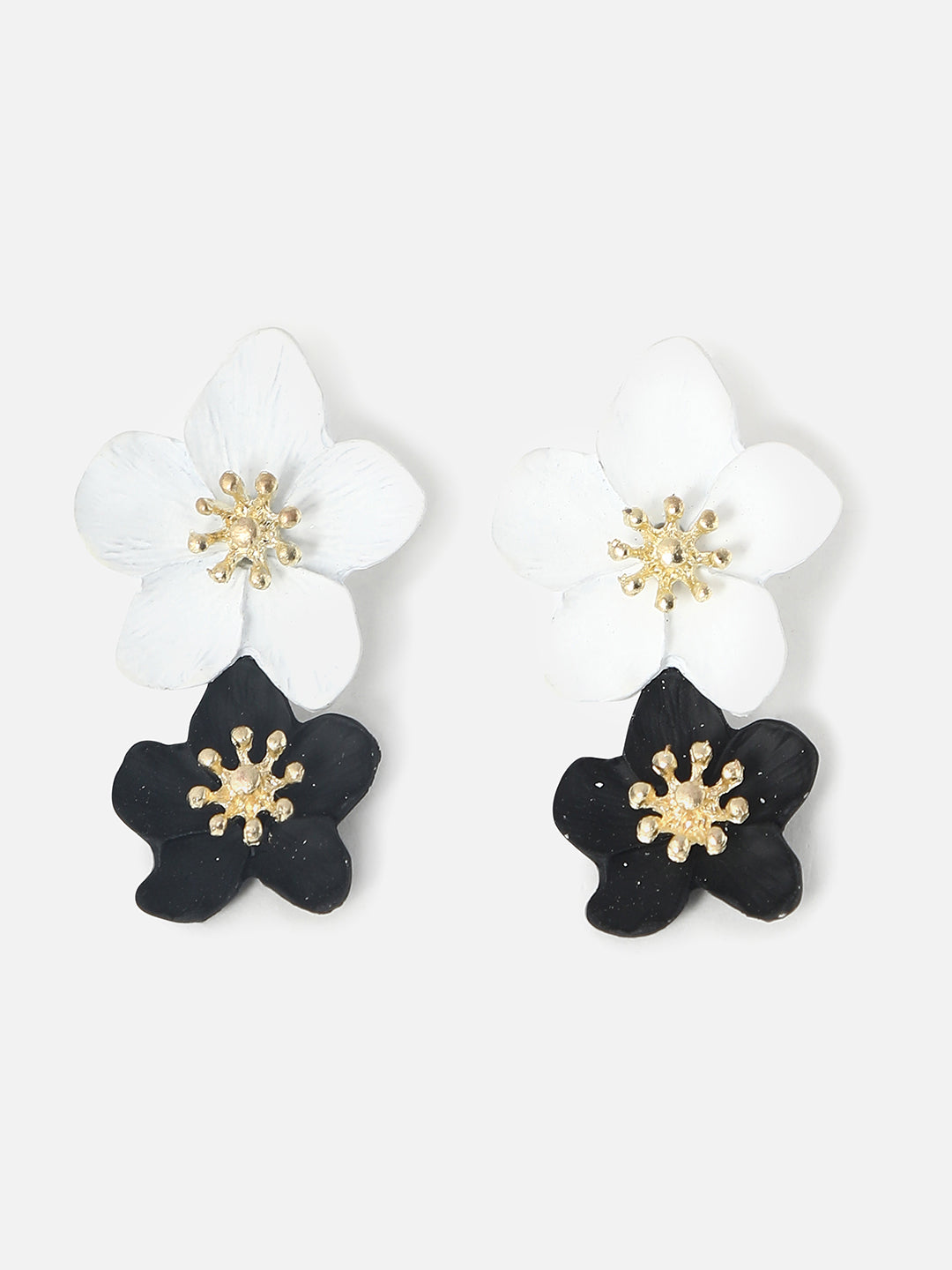 Gold Plated Designer Stone Drop Earring