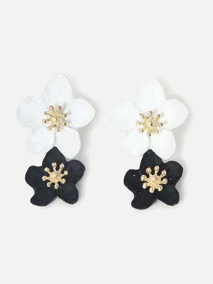 Gold Plated Designer Stone Drop Earring