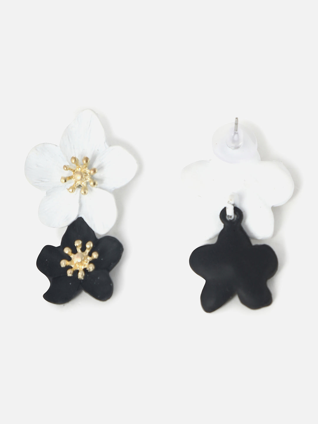 Gold Plated Designer Stone Drop Earring
