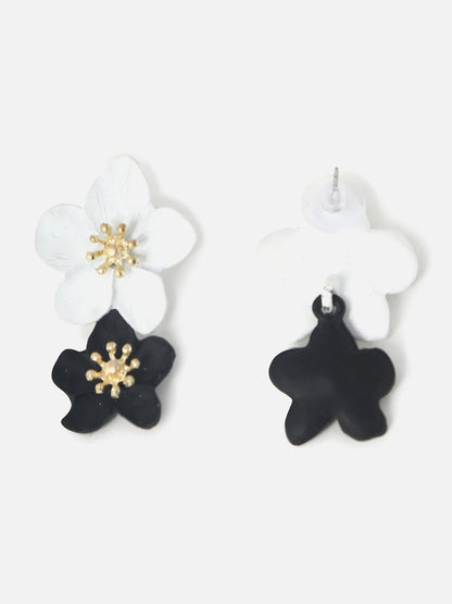 Gold Plated Designer Stone Drop Earring