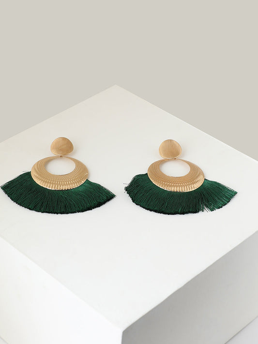 Gold Plated Designer Drop Earring