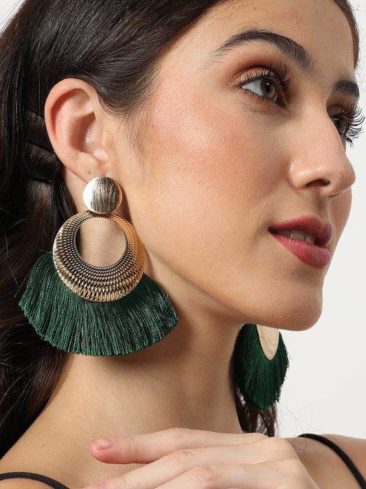 Gold Plated Designer Drop Earring