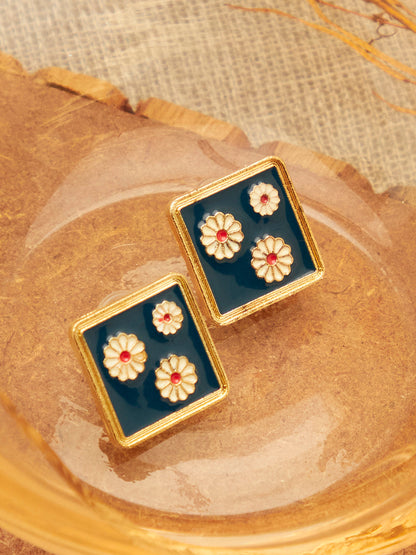 Gold Plated Designer Stud