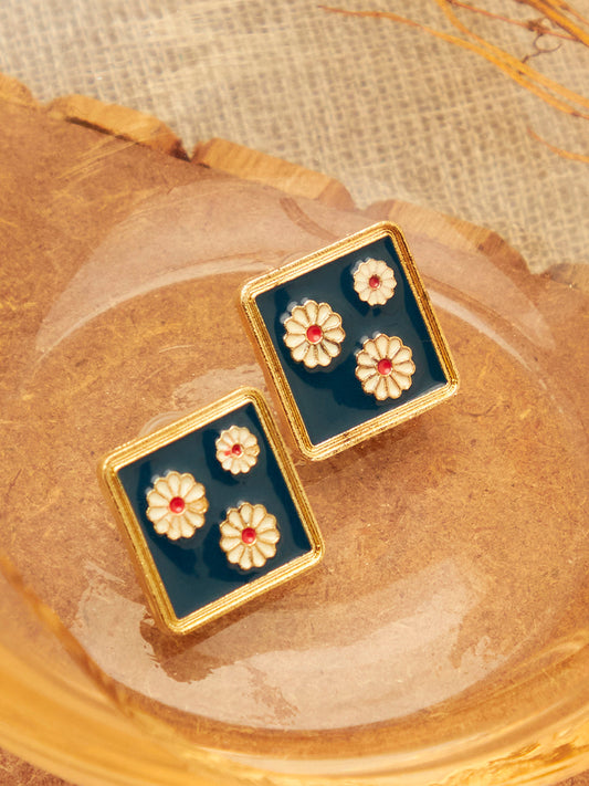 Gold Plated Designer Stud