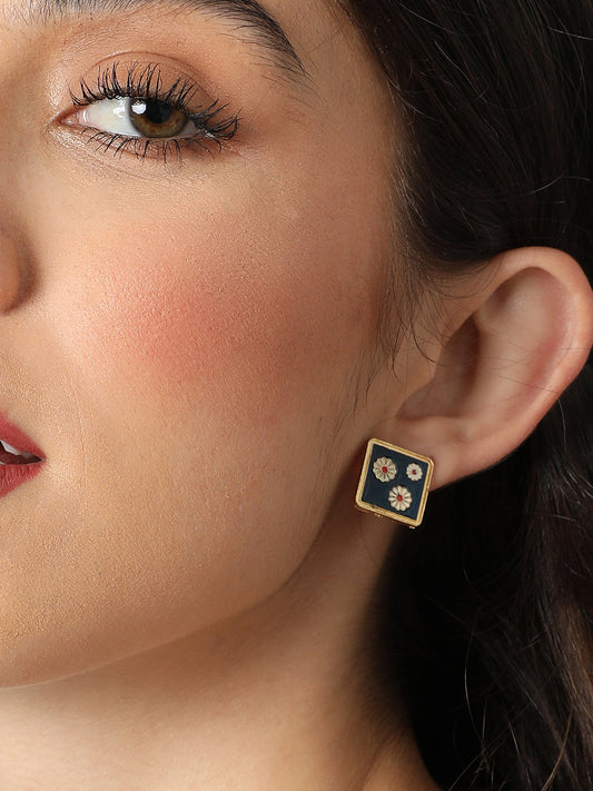 Gold Plated Designer Stud