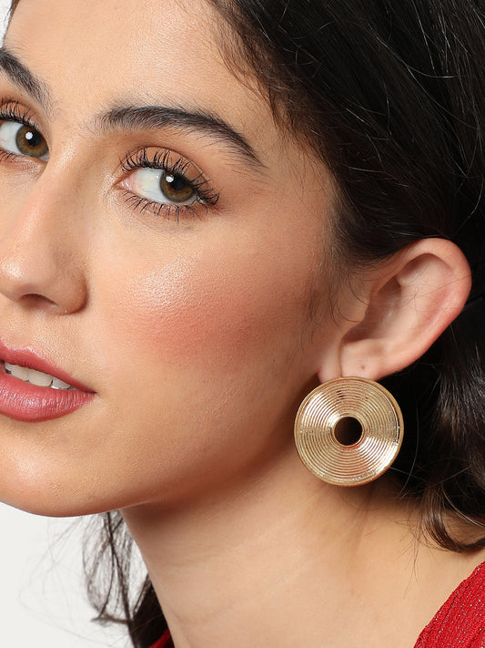 Gold Plated Designer Stud