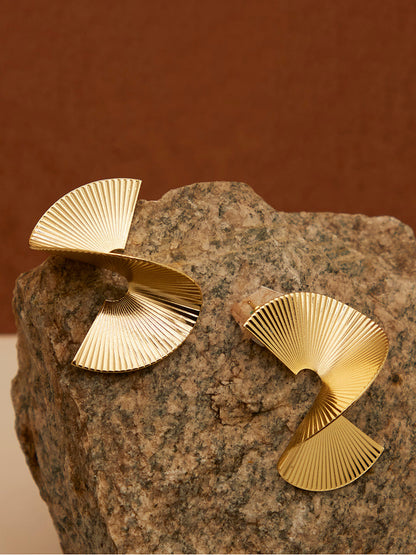 Spiraled Gold Studs
