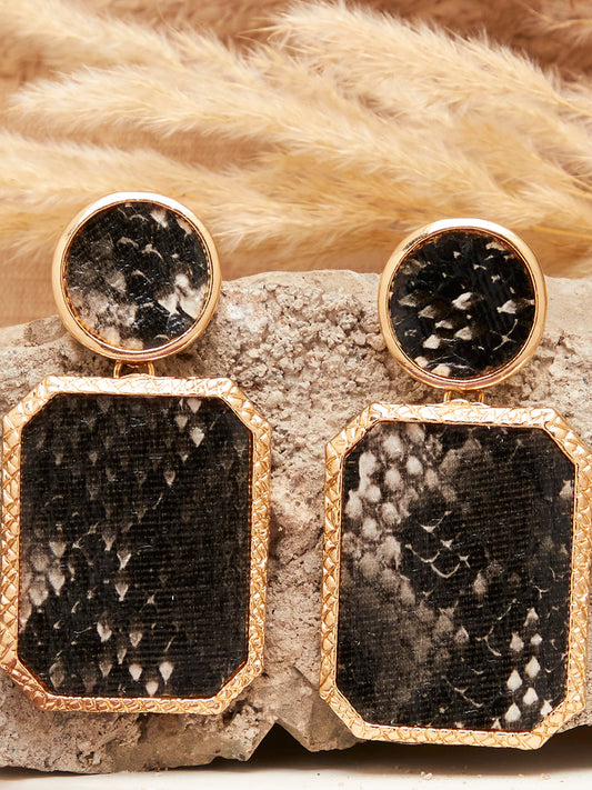 Gold Plated Designer Drop Earring