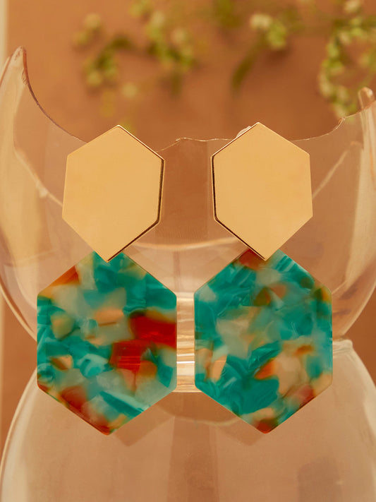Gold Plated Designer Stud