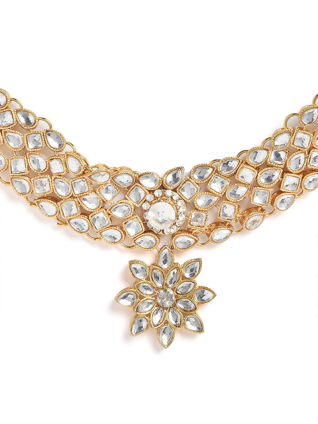 Gold-Plated Contemporary Jewellery Set