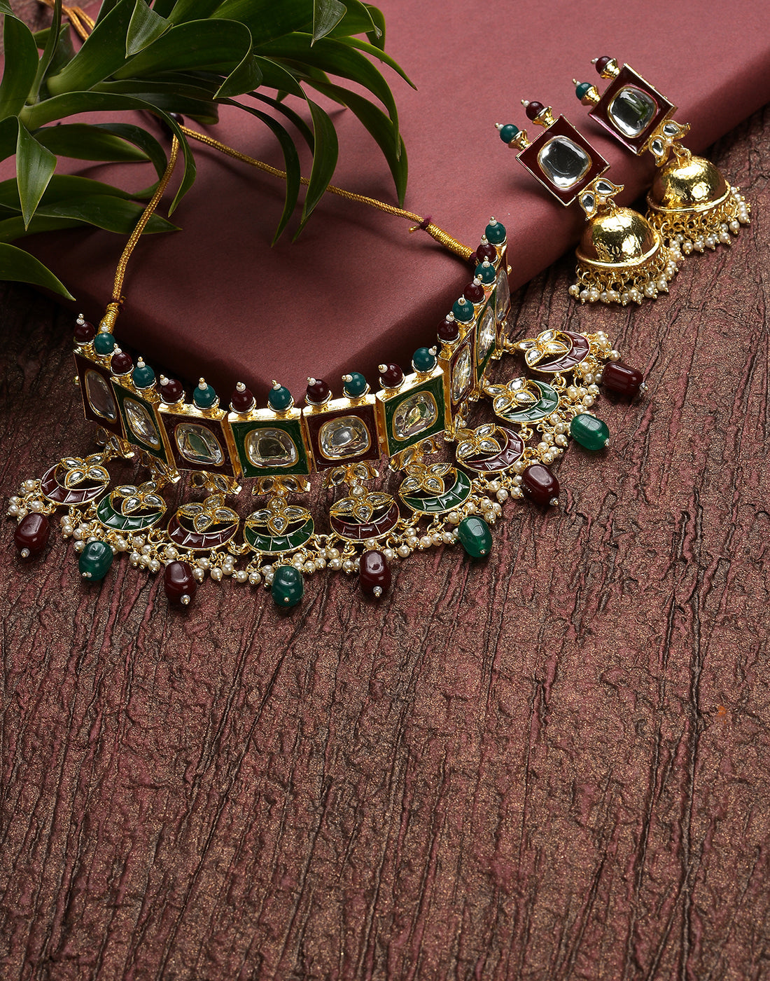 Kundan Gold Plated Necklace Set