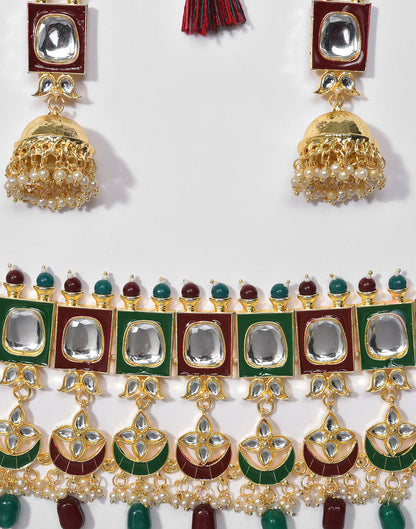 Kundan Gold Plated Necklace Set