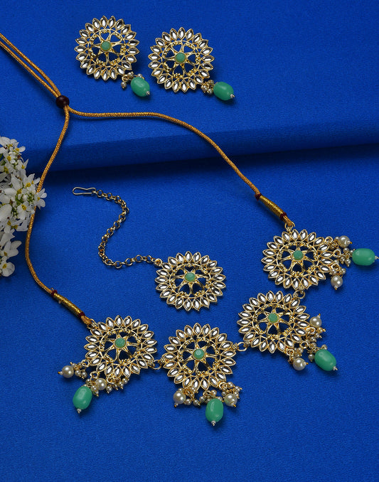 Kundan Gold Plated Necklace Set