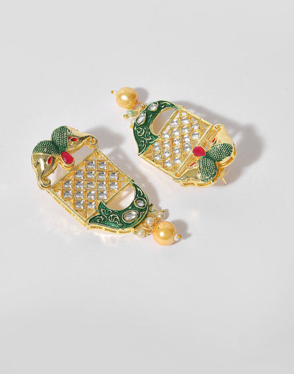 Kundan Meenakari Gold Plated Necklace Set