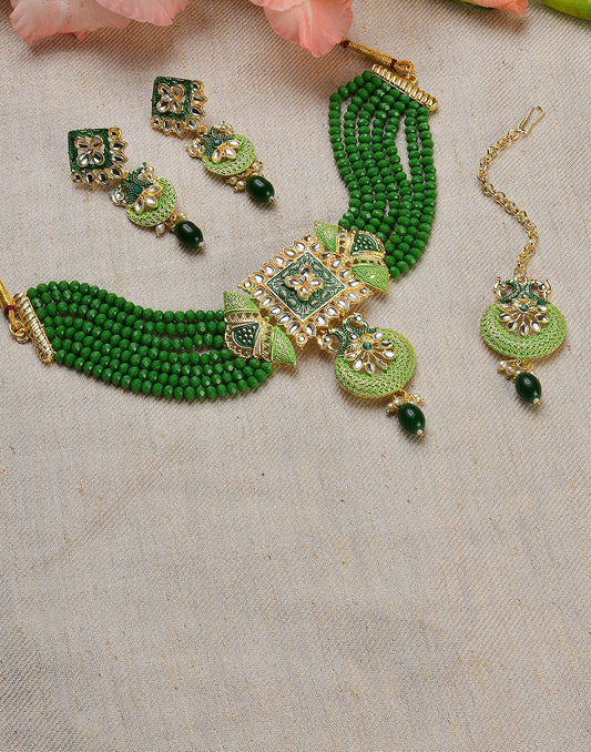 Kundan Gold Plated Necklace Set