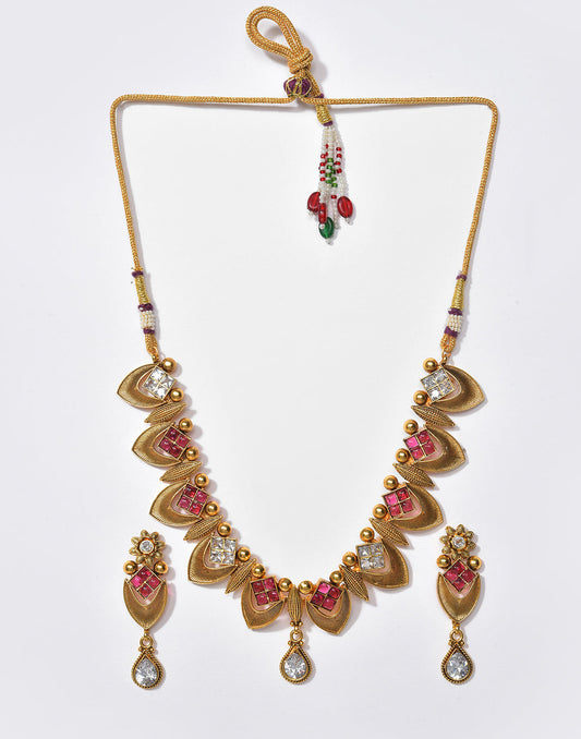 Meenakari Gold Plated Necklace Set