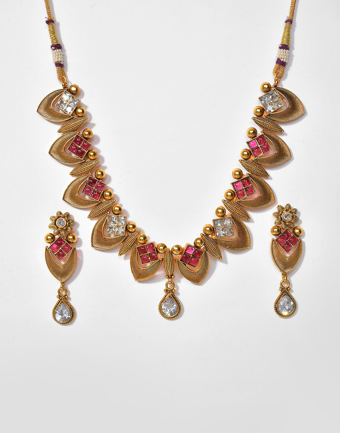 Meenakari Gold Plated Necklace Set