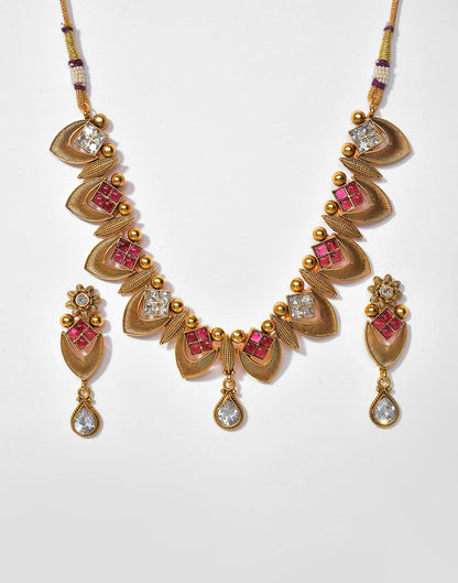 Meenakari Gold Plated Necklace Set