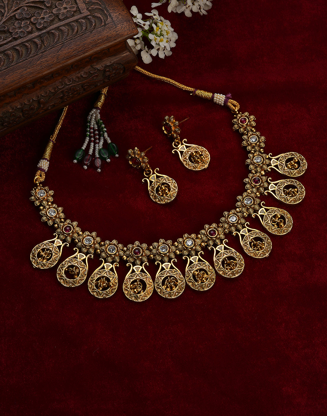 Meenakari Gold Plated Necklace Set