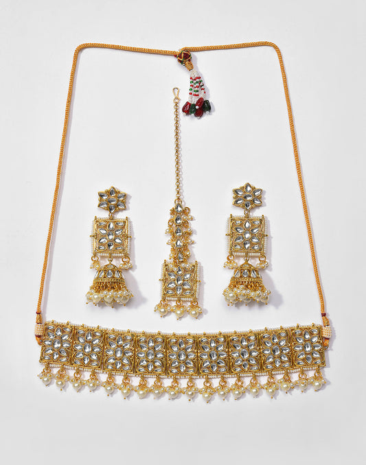 Kundan Gold Plated Necklace Set