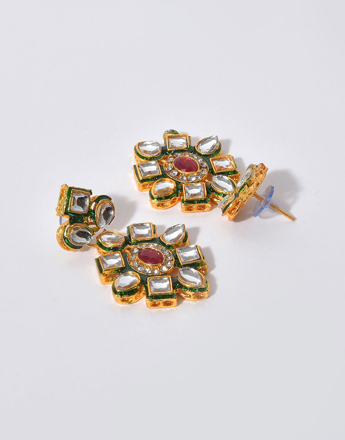 Gold Plated Designer Stone Necklace Set