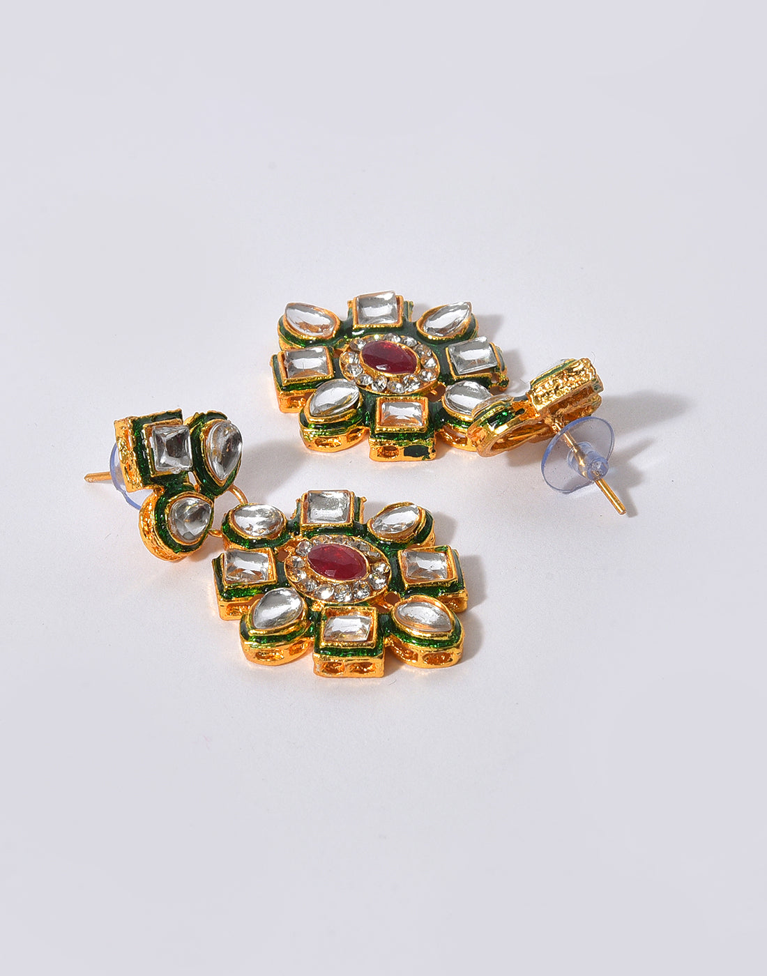 Gold Plated Designer Stone Necklace Set