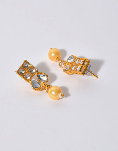 Gold Plated Designer Stone Necklace