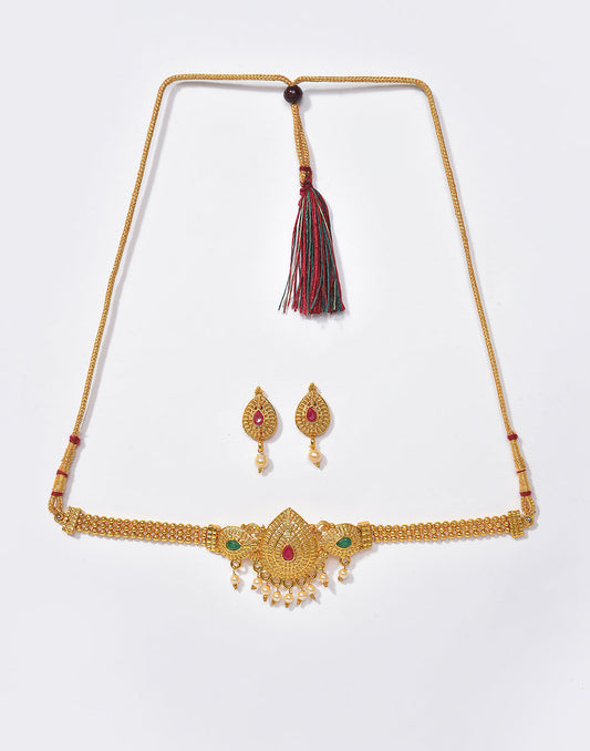 Meenakari Gold Plated Necklace