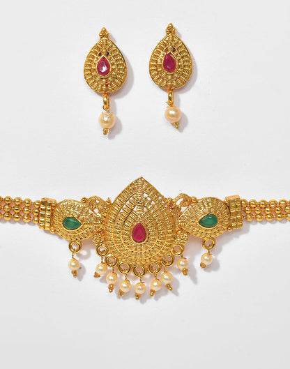 Meenakari Gold Plated Necklace