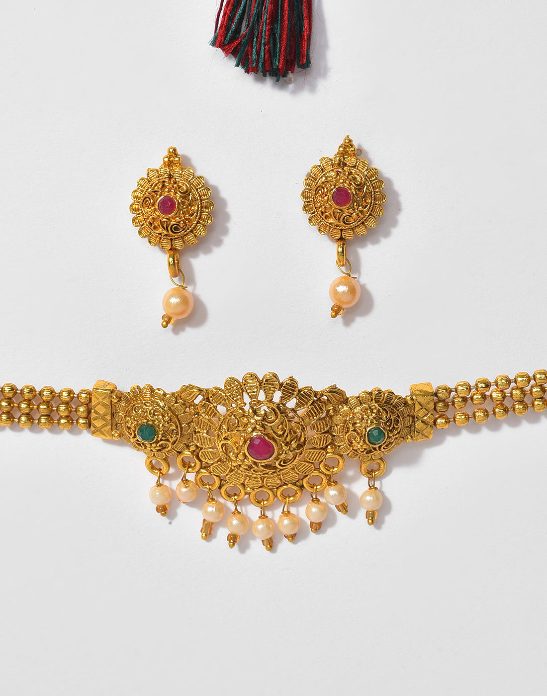 Meenakari Gold Plated Necklace