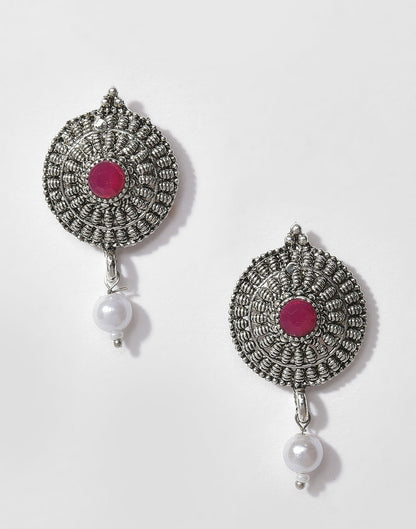 Meenakari Silver Plated Necklace