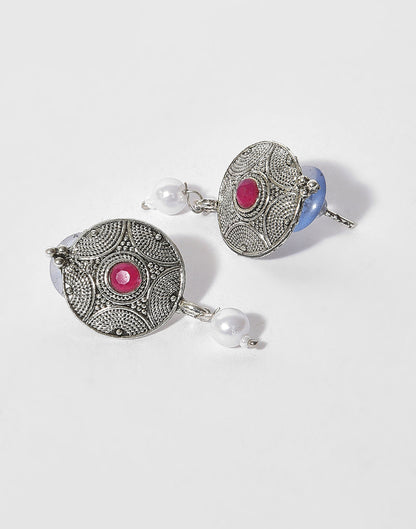 Meenakari Silver Plated Necklace