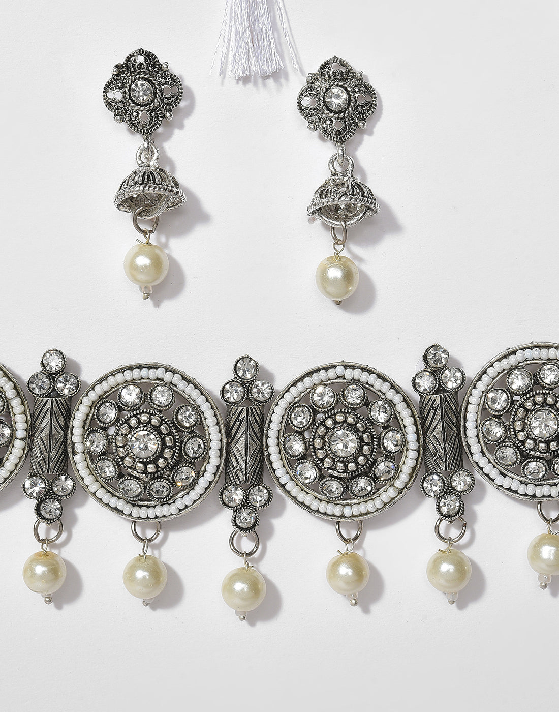 Meenakari Silver Plated Necklace
